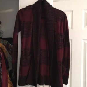 Dark purple & black cardigan
